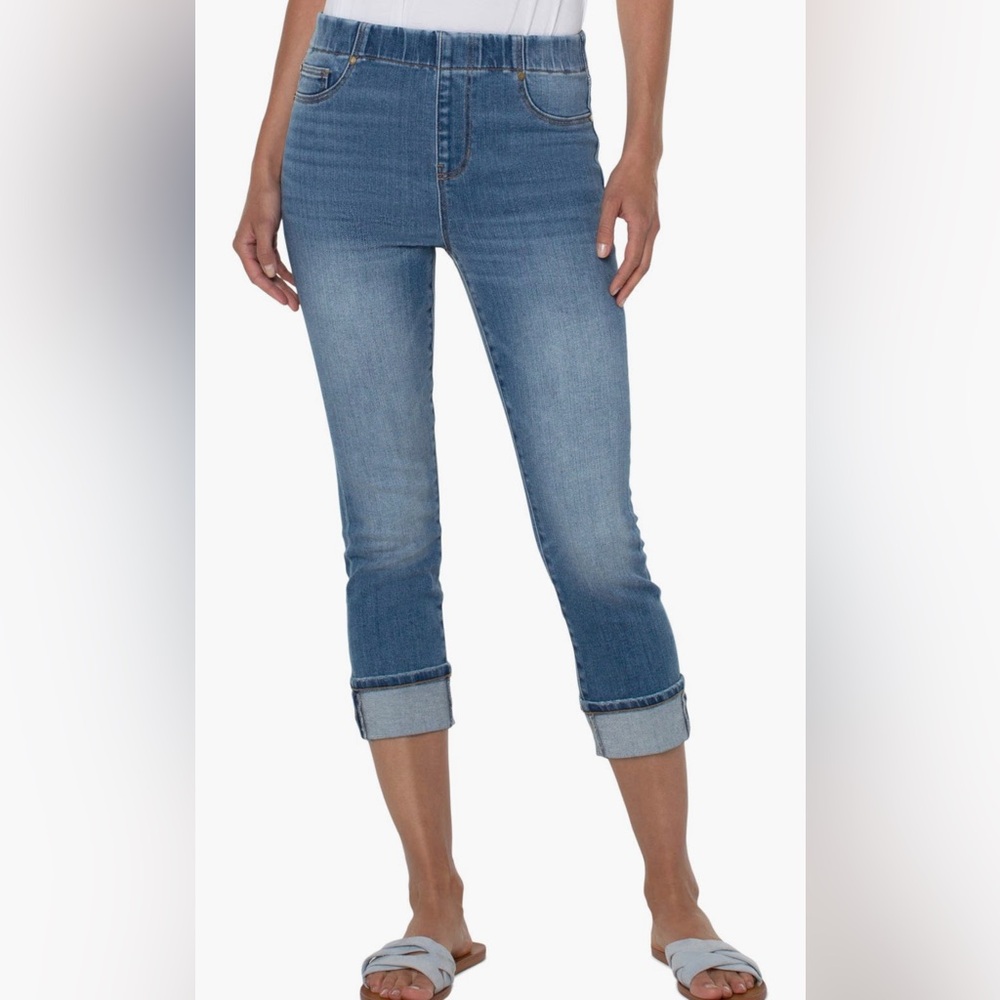 Liverpool Los Angeles eco Chloe pull-on crop skinny 10/30